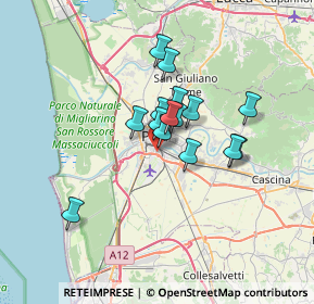 Mappa Via Giovanni Conti, 56121 Pisa PI, Italia (4.87533)