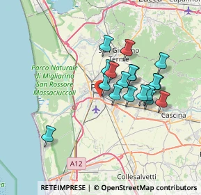 Mappa Via Giovanni Conti, 56121 Pisa PI, Italia (5.89722)