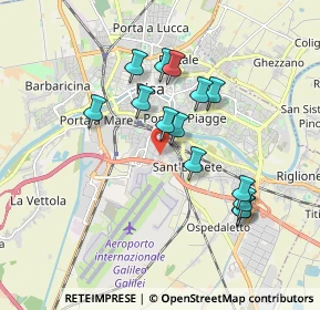 Mappa Via Giovanni Conti, 56121 Pisa PI, Italia (1.65643)