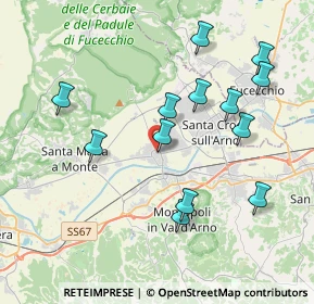 Mappa Via Giacomo Matteotti, 56022 Castelfranco di Sotto PI, Italia (4.02846)