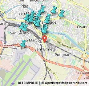 Mappa Cavalcavia Sant'Ermete Nord, 56121 Pisa PI, Italia (0.9365)