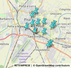 Mappa Cavalcavia Sant'Ermete Nord, 56121 Pisa PI, Italia (1.4475)