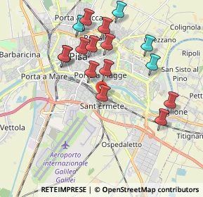 Mappa Cavalcavia Sant'Ermete Nord, 56121 Pisa PI, Italia (1.94438)