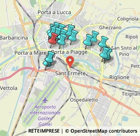 Mappa Cavalcavia Sant'Ermete Nord, 56121 Pisa PI, Italia (1.6595)