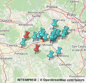 Mappa Via dei Fossi, 56028 San Miniato PI, Italia (9.636)