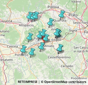 Mappa Via dei Fossi, 56028 San Miniato PI, Italia (11.70176)