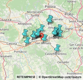 Mappa Via dei Fossi, 56028 San Miniato PI, Italia (9.1195)