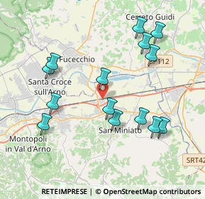 Mappa Via dei Fossi, 56028 San Miniato PI, Italia (4.16071)