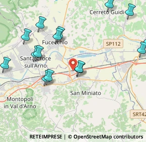 Mappa Via dei Fossi, 56028 San Miniato PI, Italia (4.99533)
