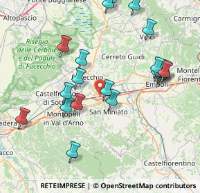 Mappa Via dei Fossi, 56028 San Miniato PI, Italia (8.7685)