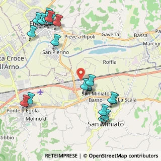 Mappa Via dei Fossi, 56028 San Miniato PI, Italia (2.631)