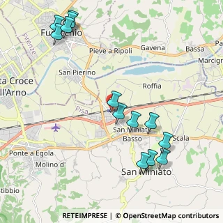 Mappa Via dei Fossi, 56028 San Miniato PI, Italia (2.48923)