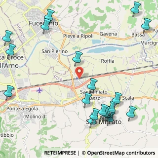 Mappa Via dei Fossi, 56028 San Miniato PI, Italia (3.0215)