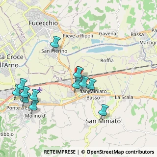Mappa Via dei Fossi, 56028 San Miniato PI, Italia (2.3525)