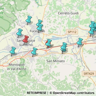 Mappa Via dei Fossi, 56028 San Miniato PI, Italia (5.23267)