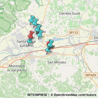 Mappa Via dei Fossi, 56028 San Miniato PI, Italia (2.91545)
