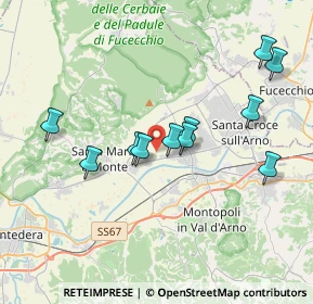Mappa Via Sibilla Aleramo, 56022 Castelfranco di Sotto PI, Italia (3.58273)