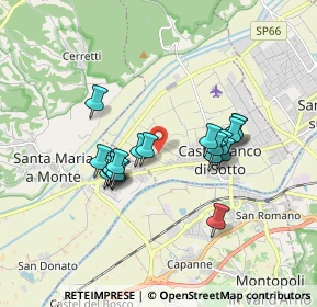 Mappa Via Sibilla Aleramo, 56022 Castelfranco di Sotto PI, Italia (1.51211)