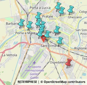 Mappa Via Giuseppe dell'Omodarme, 56121 Pisa PI, Italia (1.82571)