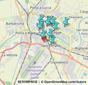 Mappa Via Giuseppe dell'Omodarme, 56121 Pisa PI, Italia (1.26636)