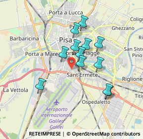 Mappa Via Giuseppe dell'Omodarme, 56121 Pisa PI, Italia (1.49)