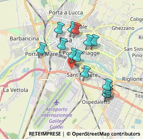 Mappa Via Giuseppe dell'Omodarme, 56121 Pisa PI, Italia (1.63357)