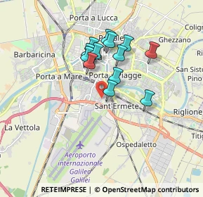 Mappa Via Giuseppe dell'Omodarme, 56121 Pisa PI, Italia (1.42538)