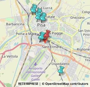 Mappa Via Giuseppe dell'Omodarme, 56121 Pisa PI, Italia (1.84818)