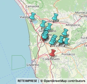 Mappa Via Giuseppe dell'Omodarme, 56121 Pisa PI, Italia (8.699)