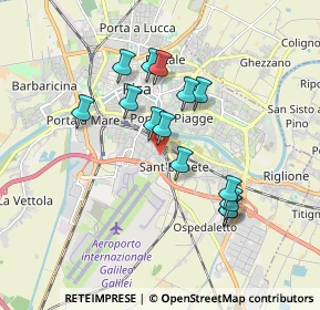 Mappa Via Giuseppe Mazzoni, 56121 Pisa PI, Italia (1.59)