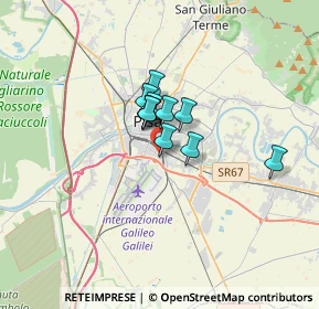 Mappa Via Giuseppe Mazzoni, 56121 Pisa PI, Italia (1.84364)