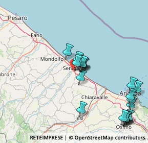 Mappa Strada della Capanna Alta, 60019 Senigallia AN, Italia (18.8695)