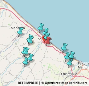 Mappa Strada della Capanna Alta, 60019 Senigallia AN, Italia (7.24067)