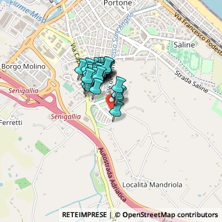 Mappa Via dei Salici, 60019 Senigallia AN, Italia (0.28333)