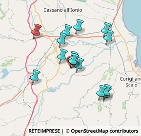 Mappa Via Casalicchio, 87010 Terranova Da Sibari CS, Italia (6.75733)