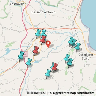 Mappa Via Casalicchio, 87010 Terranova Da Sibari CS, Italia (8.738)