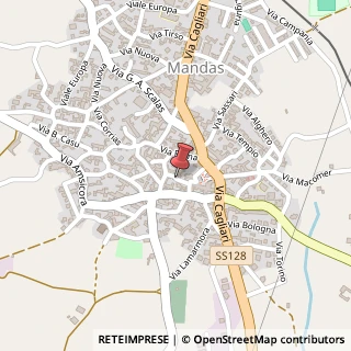 Mappa Via Cavour, 13, 09040 Mandas CA, Italia, 09040 Mandas, Cagliari (Sardegna)