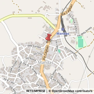 Mappa Piazza Grazia Deledda, 15, 09040 Mandas, Cagliari (Sardegna)