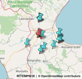 Mappa Via Mortelluzza, 87010 Terranova Da Sibari CS, Italia (10.9985)