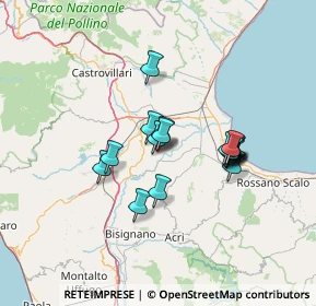 Mappa Via Taranto, 87010 Terranova Da Sibari CS, Italia (11.55353)