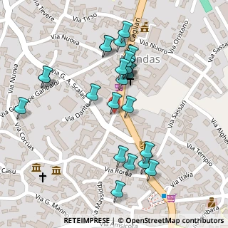 Mappa Via Vittorio Emanuele, 09040 Mandas CA, Italia (0.13333)