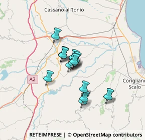 Mappa Via Fonte Thuria, 87010 Terranova Da Sibari CS, Italia (4.74438)