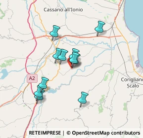 Mappa Via Fonte Thuria, 87010 Terranova Da Sibari CS, Italia (6.21909)