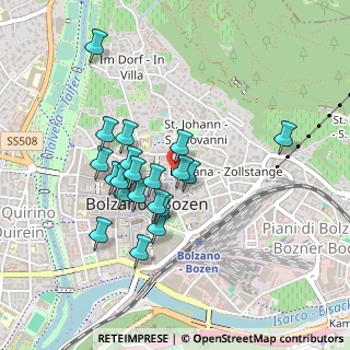 Mappa Via Dottor Streiter, 39100 Bolzano BZ, Italia (0.389)