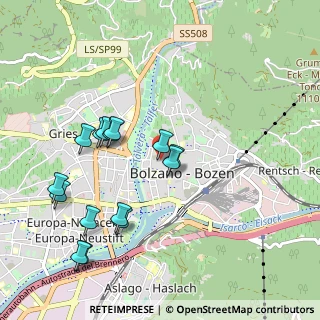 Mappa Via Museo, 39100 Bolzano BZ, Italia (1.008)