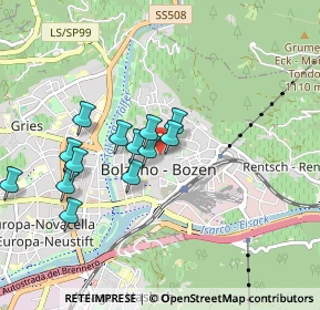 Mappa Via Dr. Josef Streiter, 39100 Bolzano BZ, Italia (0.78077)