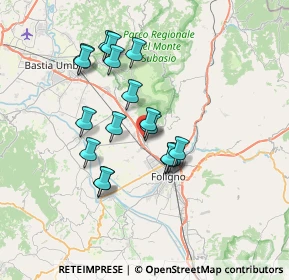 Mappa Via Giuseppe Garibaldi, 06038 Spello PG, Italia (6.32167)