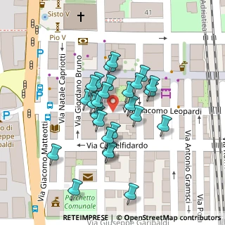 Mappa Via Giacomo Leopardi, 63066 Grottammare AP, Italia (0.02308)