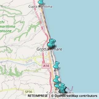 Mappa Via Giacomo Leopardi, 63066 Grottammare AP, Italia (3.2485)