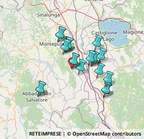 Mappa Piazza S. Lorenzo, 53047 Sarteano SI, Italia (11.089)